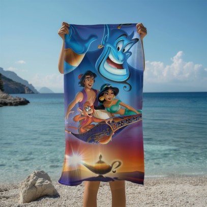 Prosop 3D pentru copii Aladdin și Jasmine