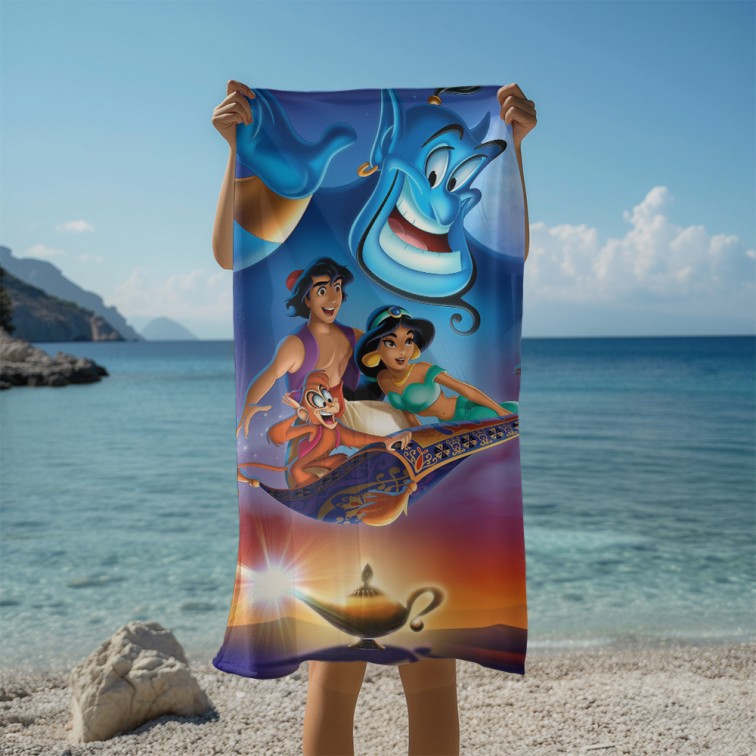 Prosop 3D pentru copii Aladdin și Jasmine