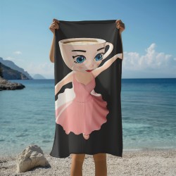 Prosop de plajă Ballerina Cappuccina