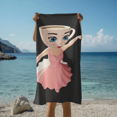 Prosop de plajă Ballerina Cappuccina
