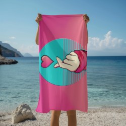 Prosop colorat Finger Heart