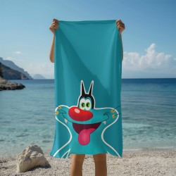 Prosop de plajă Oggy și Gândacii