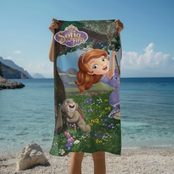 Prosop de baie pentru copii Sofia Întâi și Clover