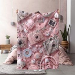 Pătură din fleece pentru adolescenți Y2K Pink Dream
