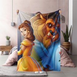 Pătură 3D Frumoasa și Bestia