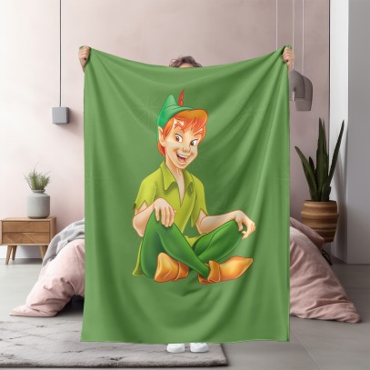 Pătură 3D Peter Pan Green