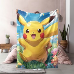 Pătură 3D copii Pokemon Pikachu