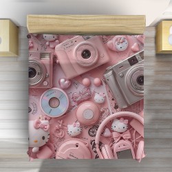 Cuvertură de pat pentru adolescenți Y2K Pink Dream