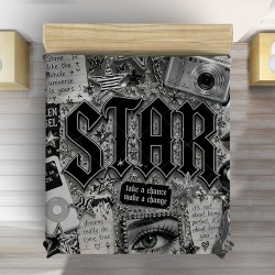 Cuvertură de pat 3D Y2K Star