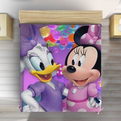 Cuvertură de pat pentru copii Daisy și Minnie Mouse