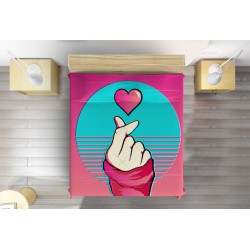 Cuvertură colorată Finger Heart
