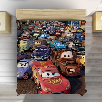 Cuvertură de pat 3D Cars – Desene Animate