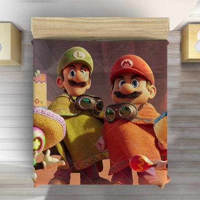 Cuvertură de pat 3D Mario și Luigi