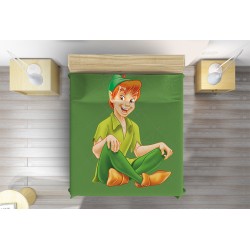 Cuvertură de pat 3D Peter Pan Green