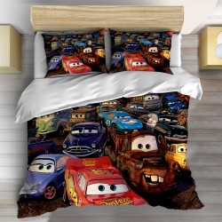 Lenjerie de pat 3D pentru copii Cars – Desene Animate