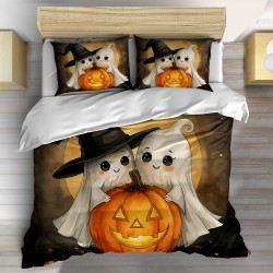Lenjerie de pat de toamnă Halloween Înfricoșător