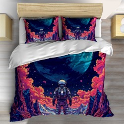Lenjerie de pat modernă Astronaut