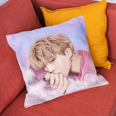 Pernă decorativă Jungkook Pink BTS