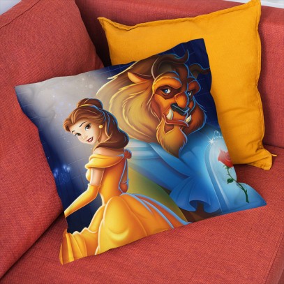 Pernă decorativă Frumoasa și Bestia
