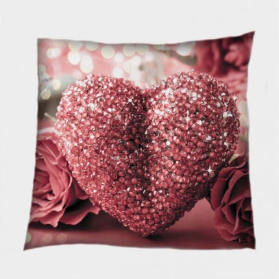 Pernă decorativă pentru îndrăgostiți Inimă strălucitoare - Shining Heart