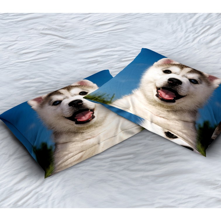 Pernă decorativă cu Cățeluș Husky- Baby Husky