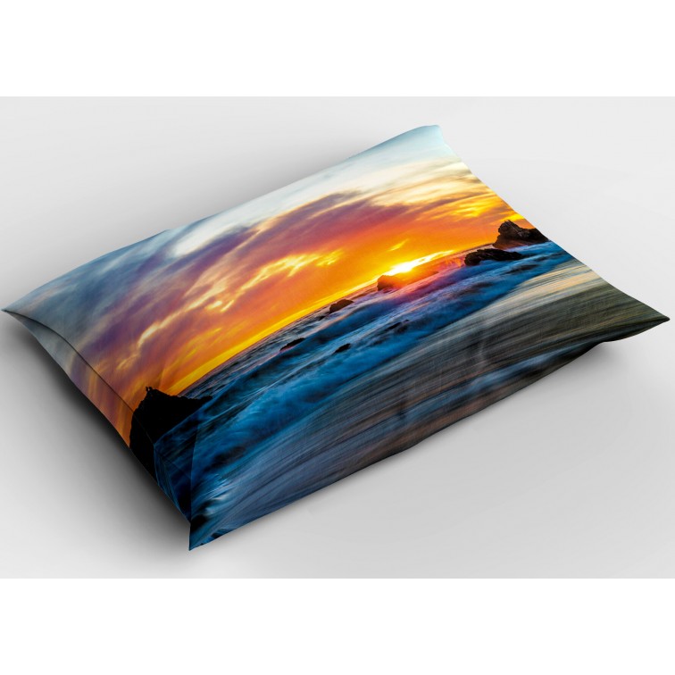Pernă Deco Răsărit de soare în Malibu - Sunrise in Malibu