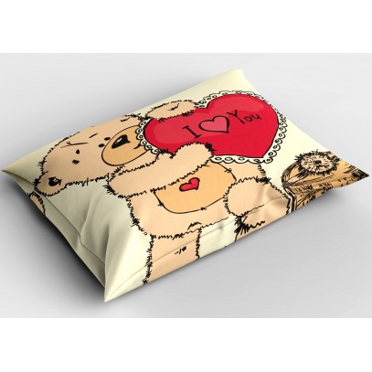 Pernă decorativă Ursuleț îndrăgostit - Bear in Love