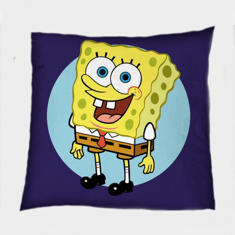 Pernă pătrată pentru copii cu Sponge Bob - SpongeBob Pantaloni Pătrați Pernă pătrată pentru copii cu Sponge Bob - SpongeBob Pantaloni Pătrați