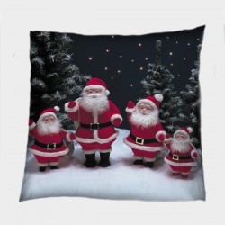 Pernă Deco de Crăciun Figurine Moș Crăciun - Santa Claus Figurines