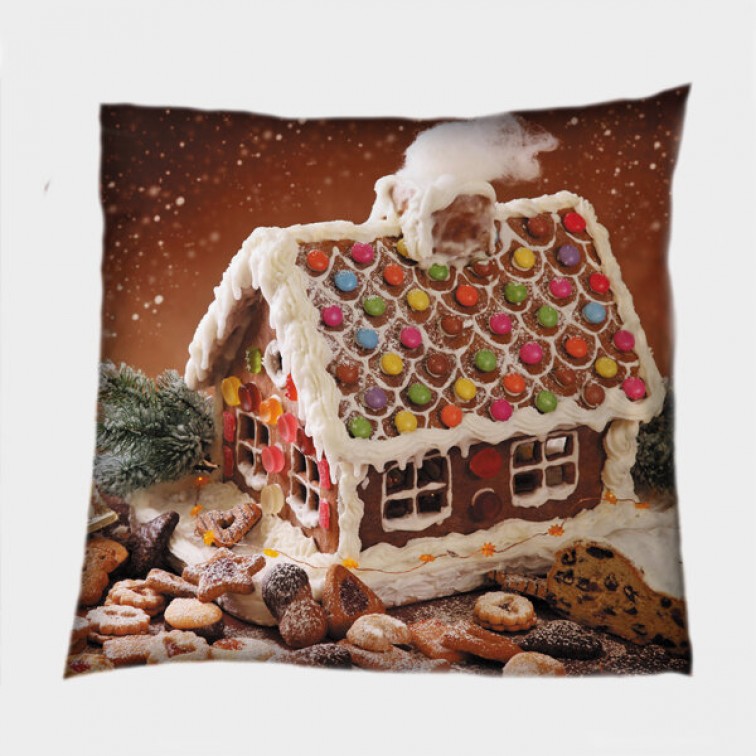 Pernă de Crăciun Căsuță de Turtă dulce - Christmas Candy House Pernă de Crăciun Căsuță de Turtă dulce - Christmas Candy House