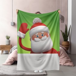Pătură de Crăciun - Santa Claus