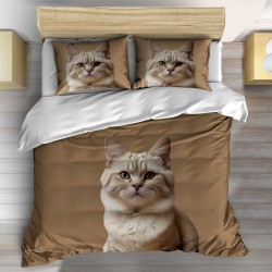 Lenjerie de pat Sweet and Fluffy: A Scottish Fold Cat