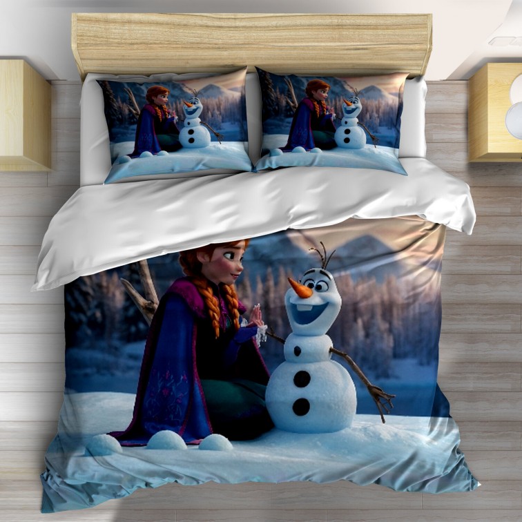 Lenjerie de pat Frozen with Olaf
