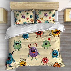 Lenjerie de pat Cartoon-style monsters