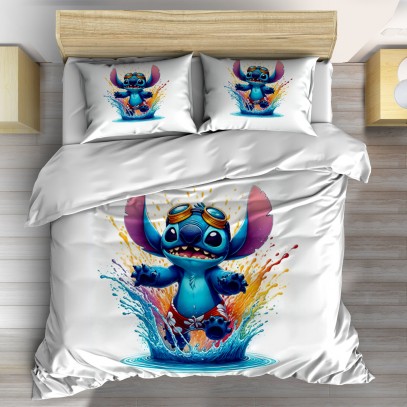Lenjerie de pat cu Stich puddle