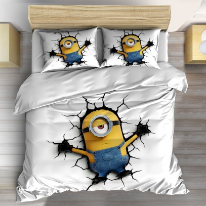 Lenjerie de pat Minions wall