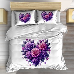 Lenjerie de pat Purple roses