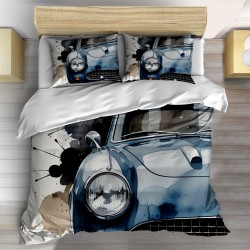 Lenjerie de pat Watercolor Masterpiece vintage car