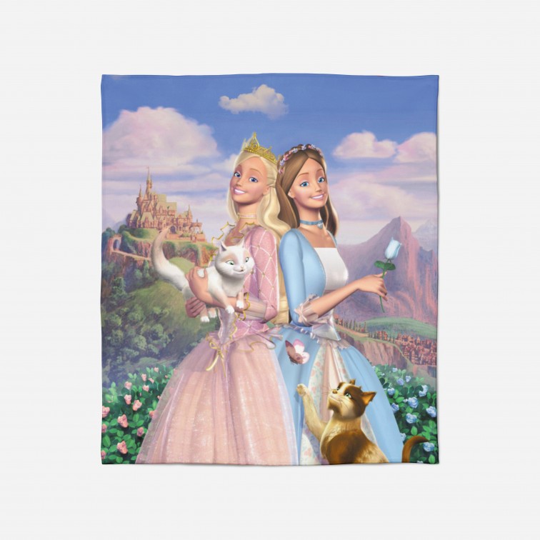Pături pentru copii - Barbie Princesses