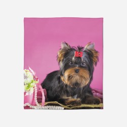Pătură - Yorkshiere Terrier Pink