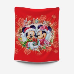 Pătură 3D pentru copii - Mickey and Minnie Christmas
