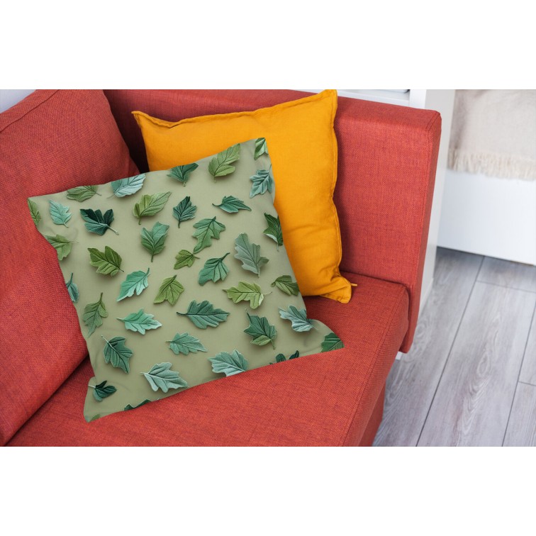 Perna decorativa Detailed leaves green