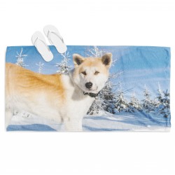 Prosop de plajă Akita Inu