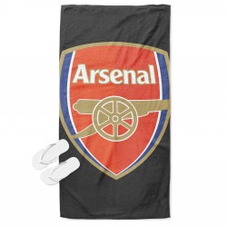 Prosop de plajă Fotbal Arsenal Black