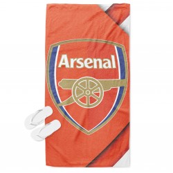 Prosop de plajă cu print Arsenal Red