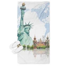 Prosop de plajă сu 3D print New York