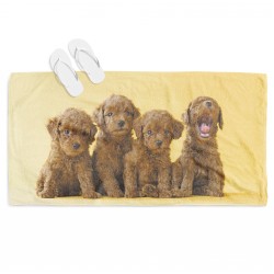 Prosop de plajă Baby Poodles