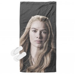 Prosop de plajă cu 3D imagine Cersei Urzeala tronurilor - Game of Thrones