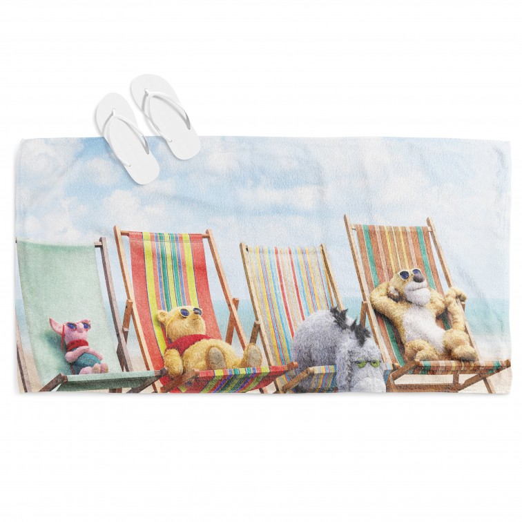 Prosop de plajă 3D Christopher Robin
