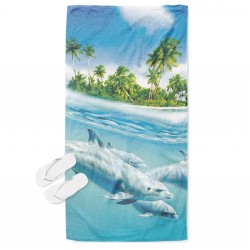 Prosop de plajă cu Delfini - Dolphins